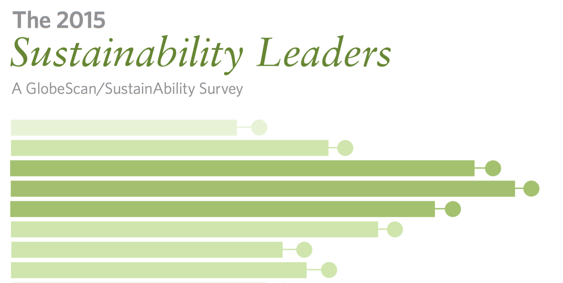 The 2015 Sustainability Leaders: A GlobeScan/SustainAbility Survey